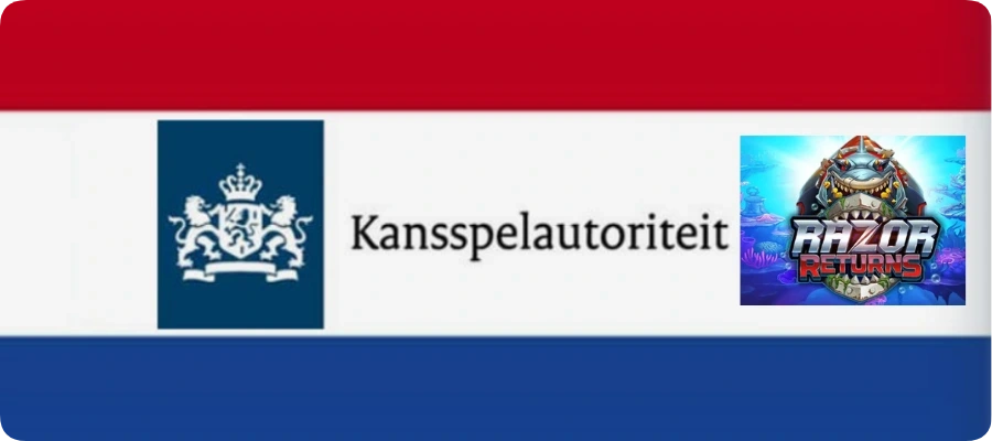 Razor Returns is legaal speelbaar in Nederland onder toezicht van de Kansspelautoriteit (KSA).